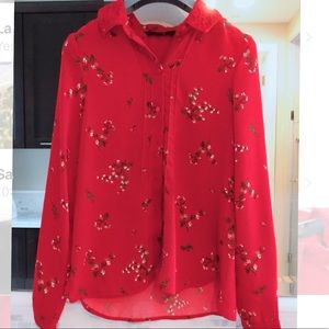 Vero Moda Blouse in Floral Print and Lace Collar